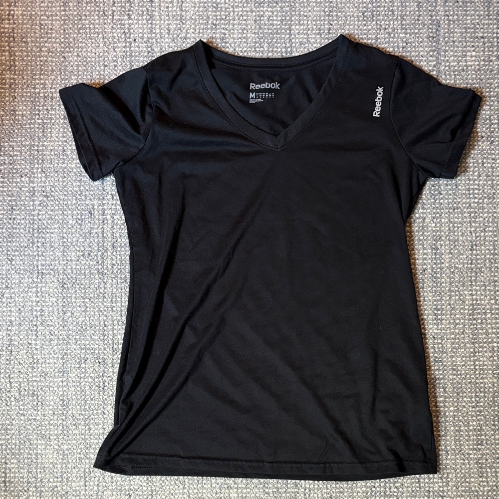 Reebok Women's Classic Black V-Neck Tee